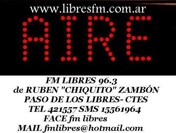 LIBRES FM LA RADIO DE LA GENTE!!! SINTONIZANOS…